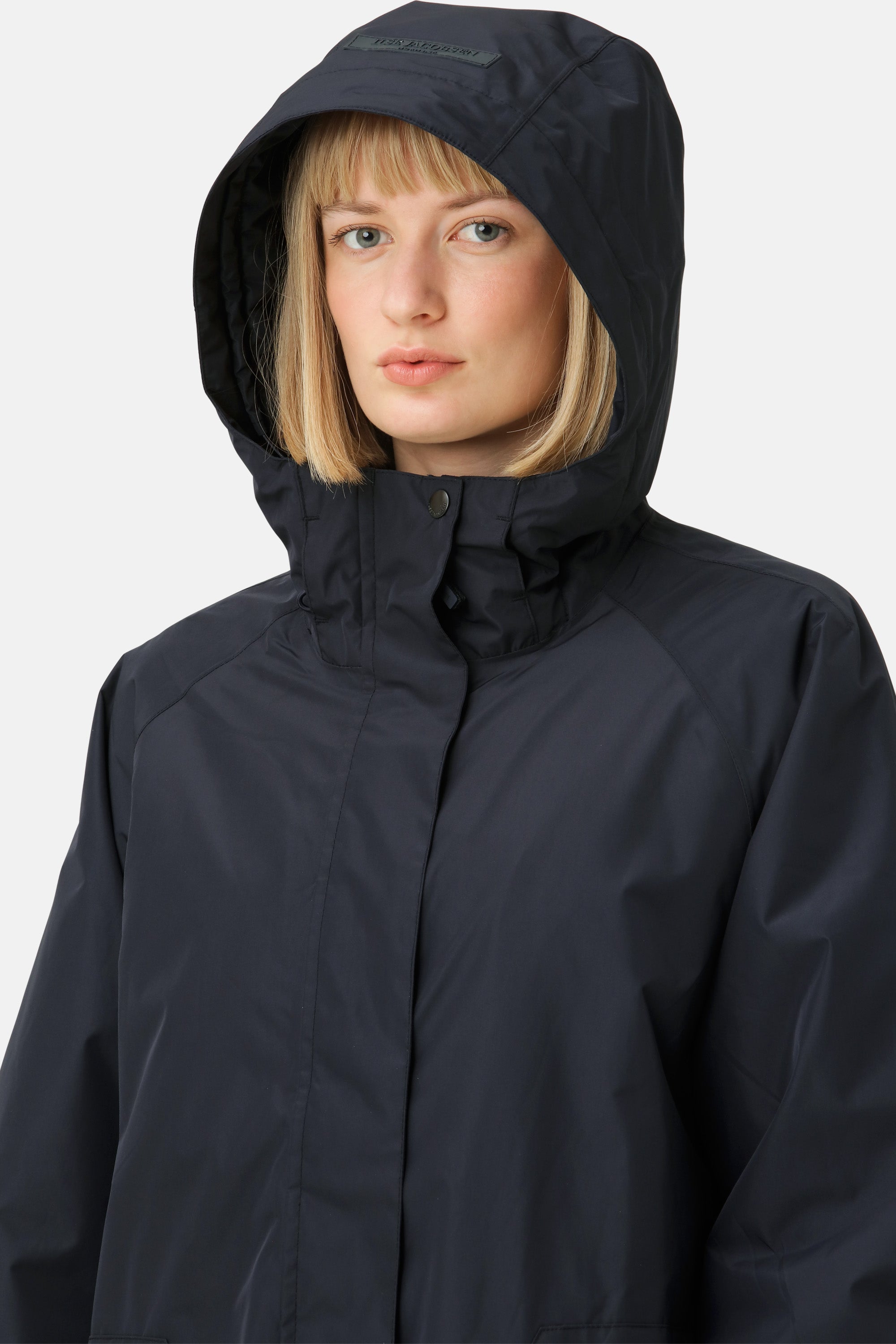 Ilse Jacobsen Hornbæk Rain Eco Finished long Raincoat Raincoat 660 Dark Indigo